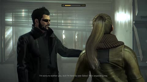 Adam Jensen Undergoing First Identification Scan At Golem City Deus Ex Mankind Divided Game-play