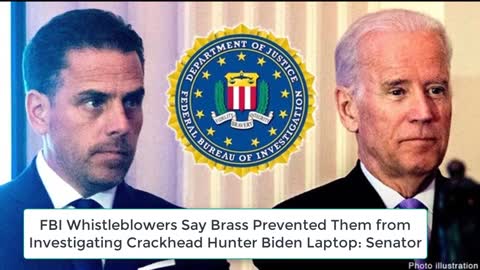 BOOM! FBI Whistleblowers Say Brass Prevented Them from Investigating Crackhead Hunter Biden Laptop