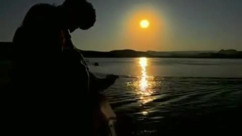 Romantic sun rising video