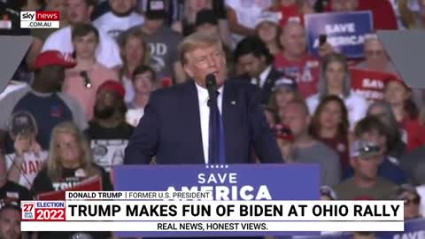 ‘He’s taking orders from the Easter Bunny’: Trump makes fun of Biden