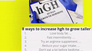 How to increase hgh level to grow taller