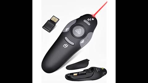 Review: QUI Presentation Clicker Wireless Presenter Remote, RF 2.4GHz USB Powerpoint Clicker fo...