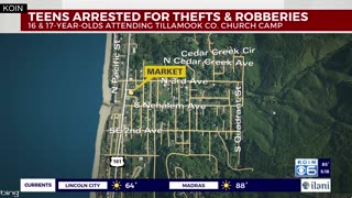 Portland: Teens attending church camp accused in string of Rockaway Beach robberies