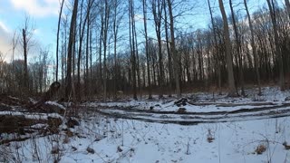 Hard Enduro testing in the snow on the KDX