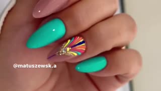 nails with colorful details