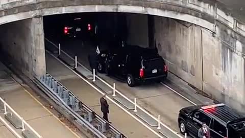 WATCH: Kamala's Motorcade Crashes in D.C. Tunnel, Conflicting Reports on Cause