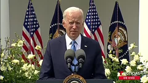 Presidente Biden enojado por no usar (Mascarilla)
