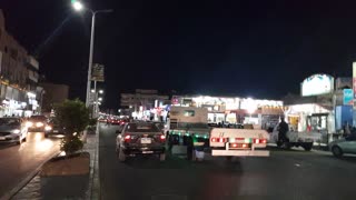 Taxi session in Hurghada at night