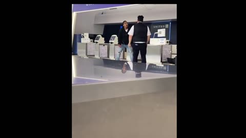 Man Has Conflict With Airport Staff
