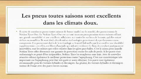 Quand choisir des pneus toutes conditions météorologiques s au lieu de pneus toutes saisons