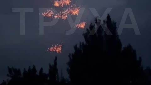 Ukraine War - Russian forces giving a firework show