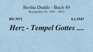 BD 3971 - HERZ - TEMPEL GOTTES ....