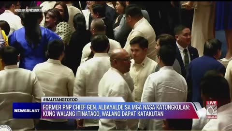 Former PNP Chief Gen. Albayalde: Kung walang tinatago, walang dapat katakutan