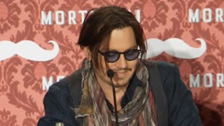 Johnny Depp spends a weekend promoting 'Mortdecai'