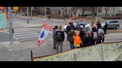 2023 12 09 Toronto protest- marching