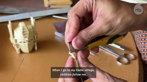 Mandalay artist makes mini creations | Radio Free Asia (RFA)