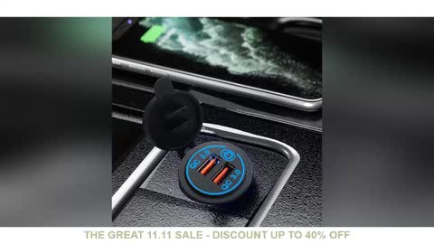 Cigarette Lighter Socket Car USB 12V-24V Cigarette Powerful Lighters QC3.0 Fast Charging Phone Ipad