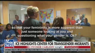 Tucker exposes ICE bragging about program for transgender illegal aliens.
