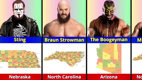 State Of Famous WWE USA 🇺🇲 Wrestlers