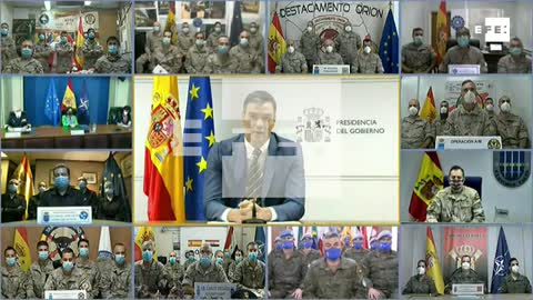 Sánchez agradece a los 9.221 militares españoles en el exterior su entrega y abnegación