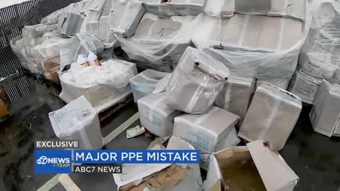 $10M of masks, PPE left in the rain outside CA Bay Area