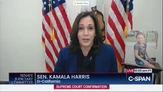 Kamala Harris Whines About "Illegitimate" Confirmation Hearing