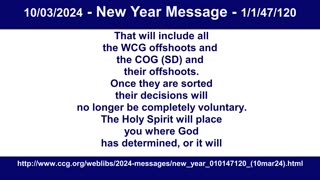 New Year Message 10/03/2024 - 1/1/47/120