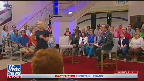 Gillibrand tries to go after Fox News during town hall
