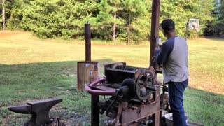 FIXED CROOKED TRACTOR LIFT ARM WITH CHARCOAL FORGE