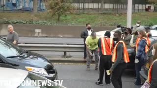 MAD Drivers STAND UP Against Crazed Climate Activists Blocking Road