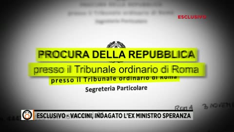 213 - 22 Novembre 2023 - Esclusivo vaccini, indagato l'ex Ministro Speranza