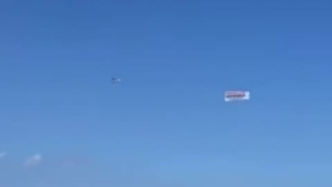 "Prosecute Hunter Biden" Sign Seen Flying Over Joe Biden's Beach Home in Rehoboth Beach, DE