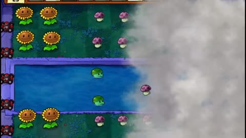Plants vs Zombies Aventura Niebla Nivel 4 4
