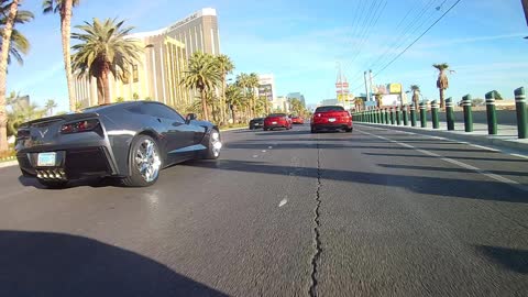 Cruise down the Las Vegas strip with 30 Camaros(and a Vette)