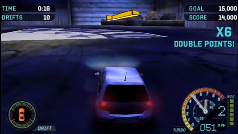 NFS Underground Rivals - Drift Attack Event 4 Silver Difficulty(PPSSP HD)