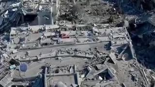 🚨 Drone Footage of the genocidal devastation of the Gaza Strip