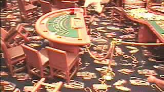 Cruise ship accident from inside casino another camera