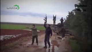 🚁 Syrian Rebels Shoot Down Regime Helicopter at Taftanaz Airbase with ZU-23 Technical | Idlib | RCF