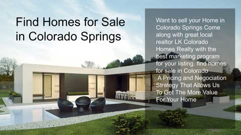 find homes for sale in Colorado