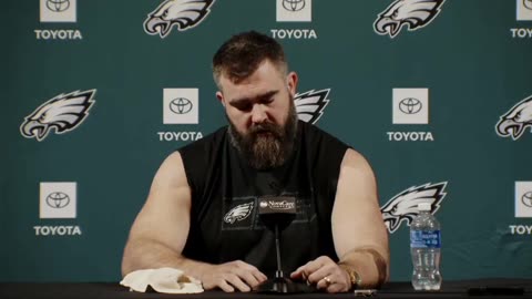 Jason Kelce talking about the importance of fathers in his retirement speech