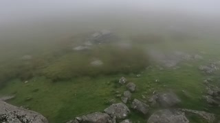 Roos Tor Dartmoor in the mist