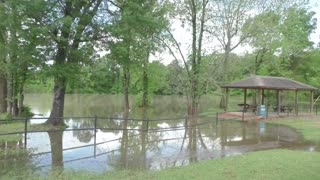 PEDIGO PARK AFTER ALL NIGHT RAIN, LIVINGSTON TEXAS, 04/10/24...