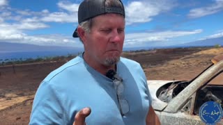 MORE EVIDENCE - 2 Miles from Lahaina Fire A Melted Car Surrounded by Gravel! D.E.W. or What?