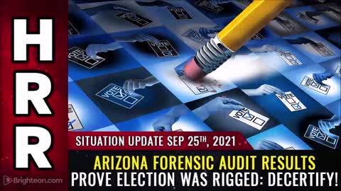 @DonaldJTrumpJr Arizona Forensic Audit Results Prove Election Was Rigged