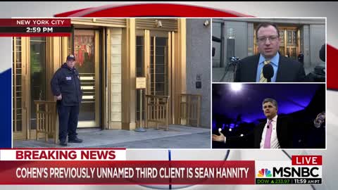 Media going nuts that Hannity is Michael Cohen's third unnamed client