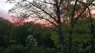 Amazing peaceful sunset
