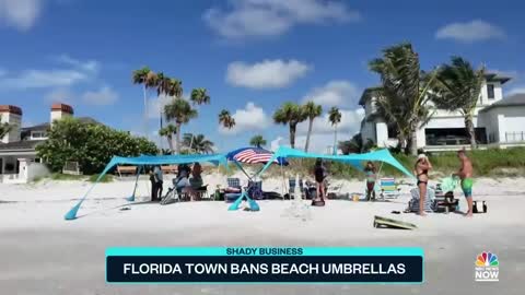 Florida Residents Push Back On Town's Beach Umbrella Ban