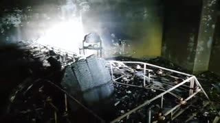 Incendio acabó con la capilla de Los Nazarenos, en Piedecuesta