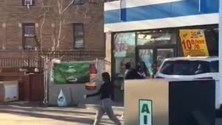 Woman Loses It After Crashing Into Convenience Store
