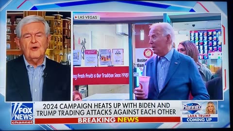 It Hits Newt Gingrich that Biden Likely Won't be the Democrat Candidate in Nov